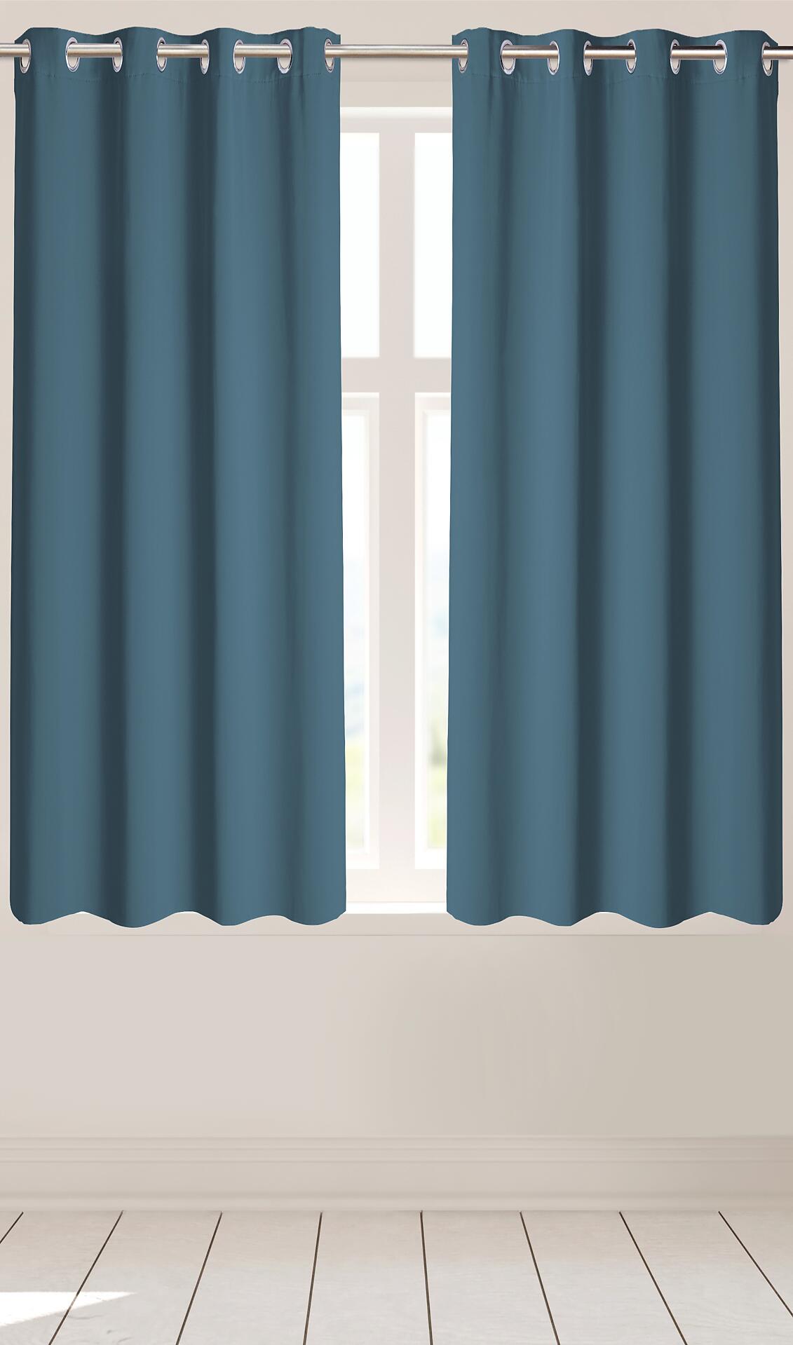 Ösenvorhang Verona blau B/L: ca. 140x145 cm