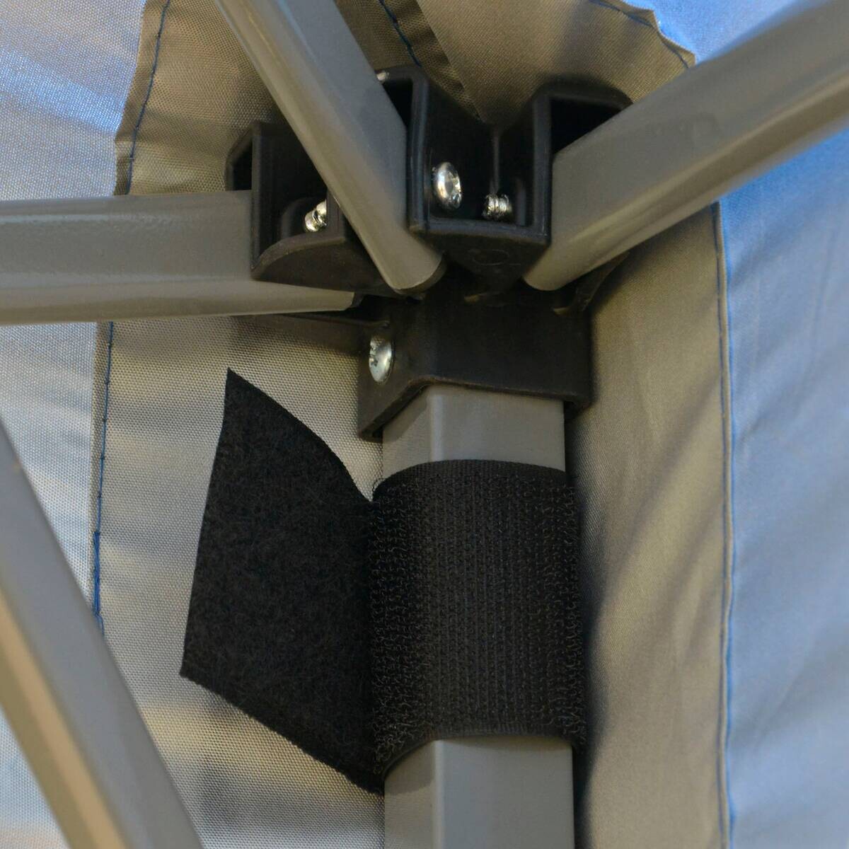 Outsunny Pavillon blau Stahl B/H/L: ca. 295x264x295 cm