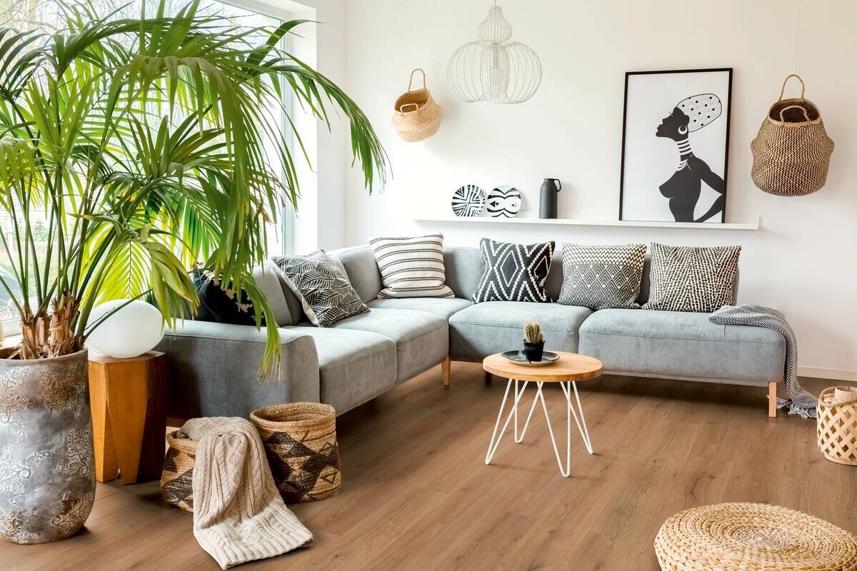 Superior Laminatboden Advanced ca. 2,131 m² im Paket  B/L: ca. 19,3x138 cm pro Paket