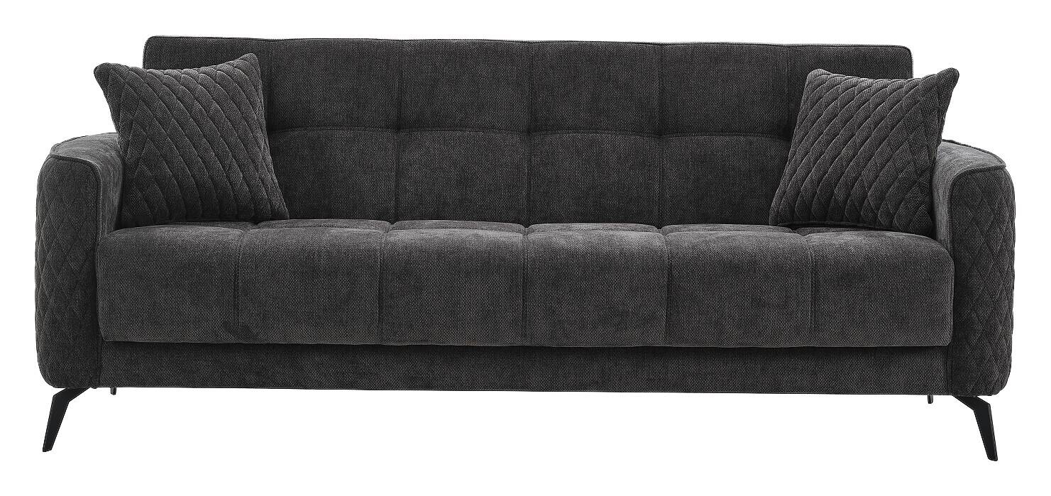 Sofa 3-2-1 Lendor grau Webstoff