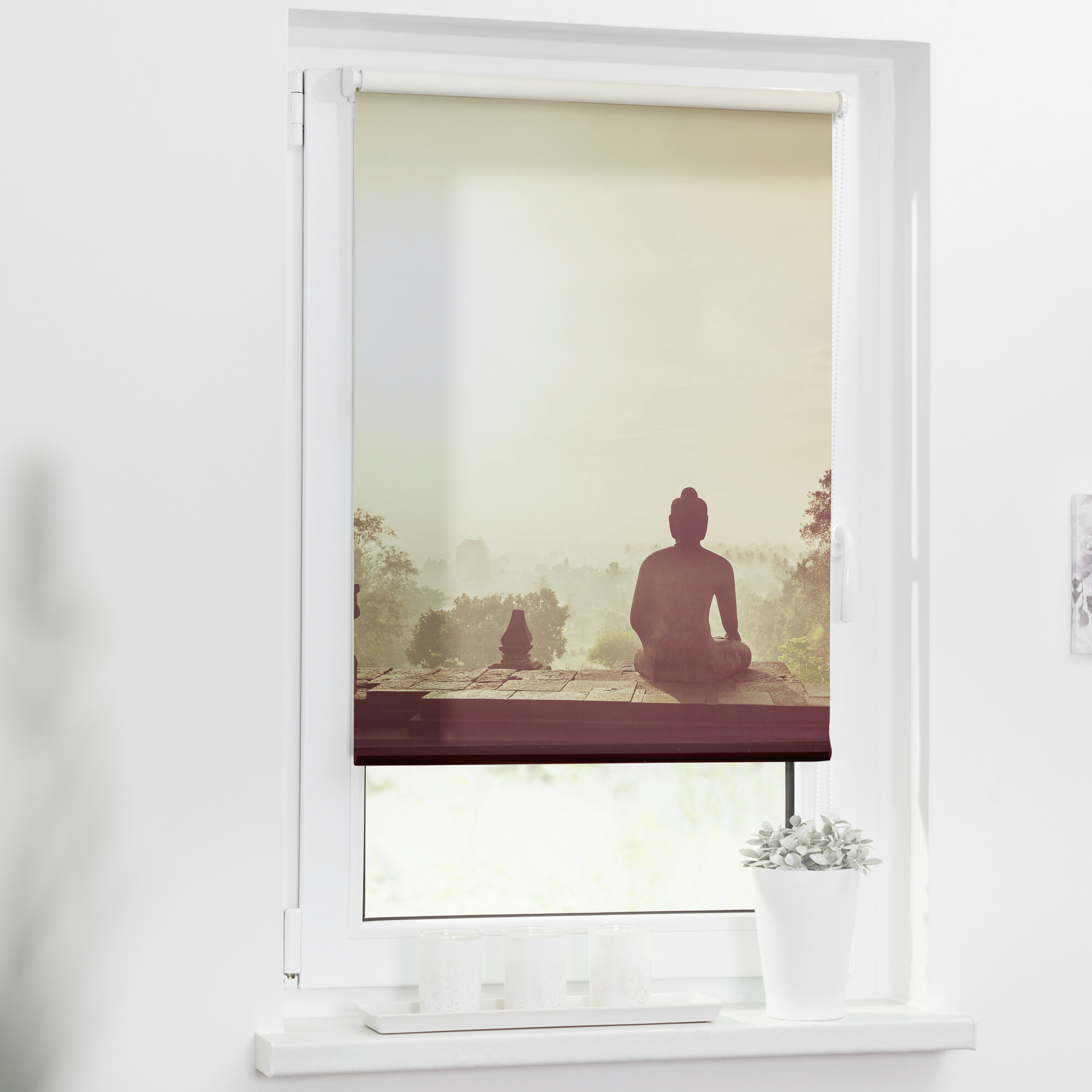 LICHTBLICK Rollo Tempel Borobudur orange B/L: ca. 60x150 cm