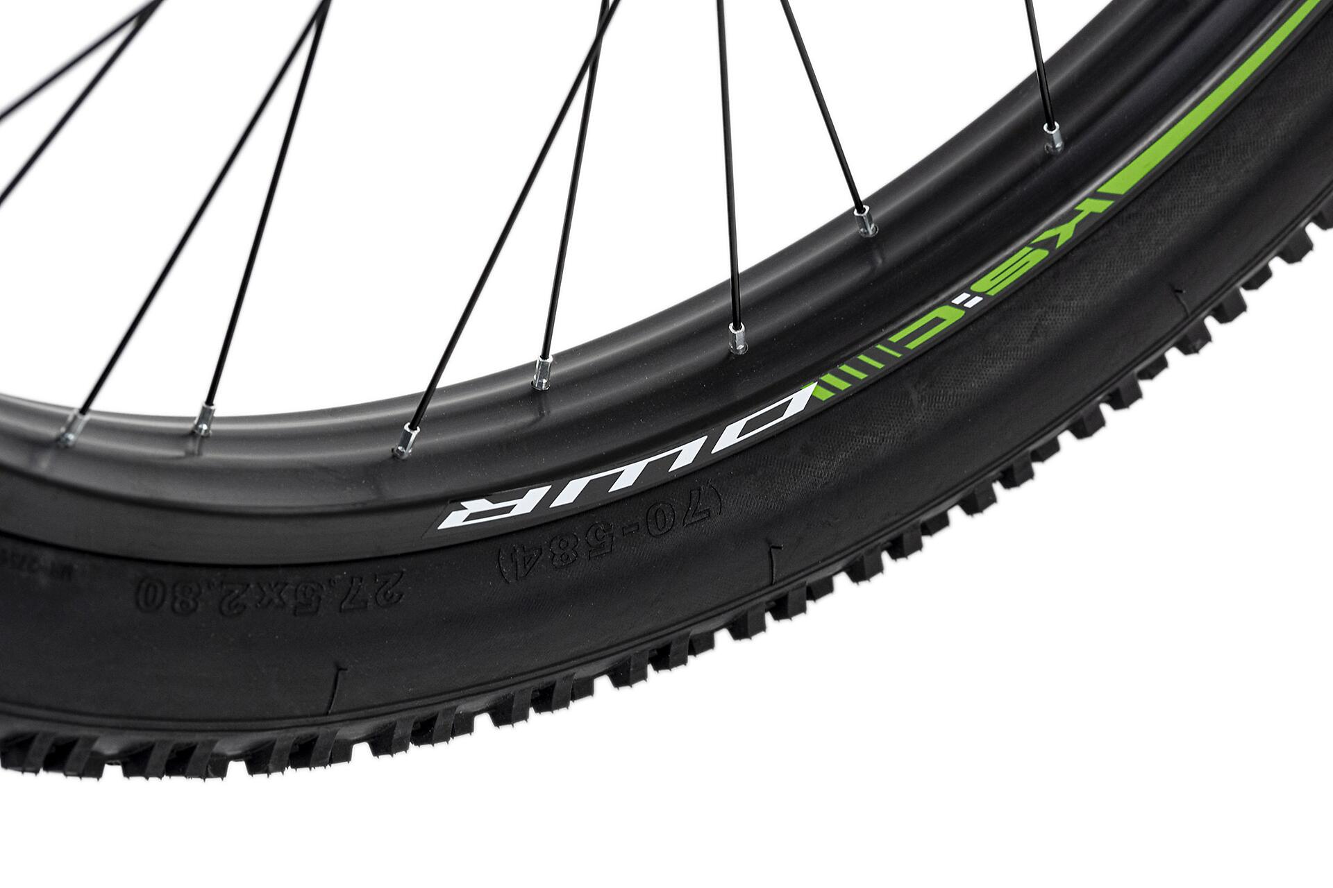 KS-Cycling Mountain-Bike Xceed 27,5" Xceed 27,5 Zoll Rahmenhöhe 46 cm 24 Gänge schwarz schwarz ca. 27,5 Zoll