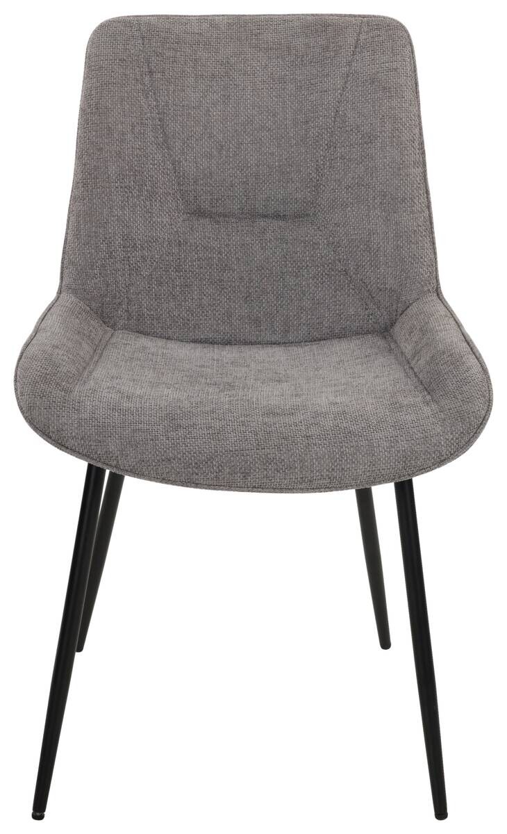 Stuhl Alisha grau Webstoff B/H/T: ca. 54x83x63 cm