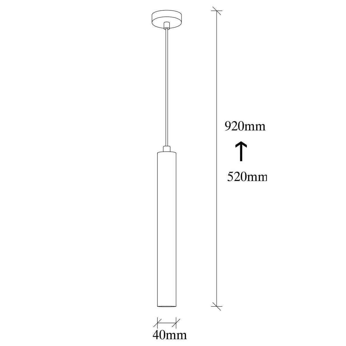 Opviq Pendelleuchte Best schwarz Metall B/H/T/L/D: ca. 4x92x4x4x4 cm E14 1 Brennstellen