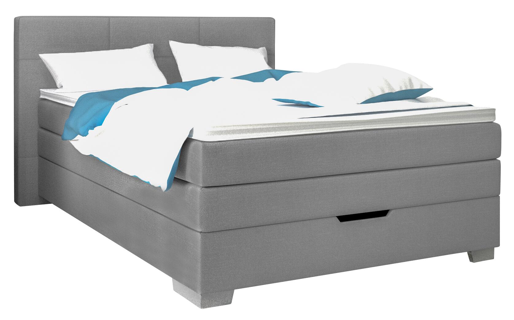 Boxspringbett Anika grau Liegefläche B/L: ca. 140x200 cm Boxspringbett Anika grau Liegefläche B/L: ca. 140x200 cm