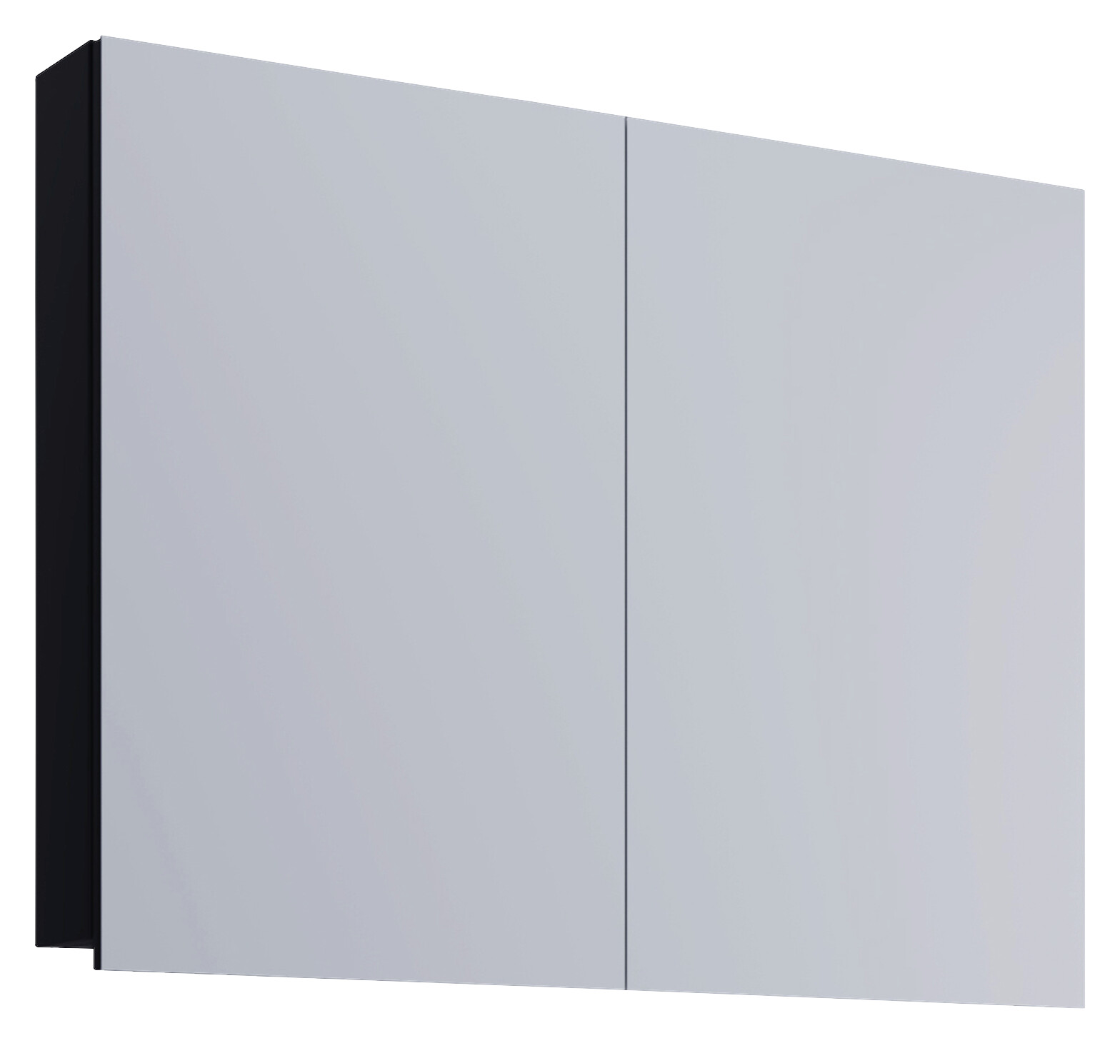 Spiegelschrank Badinos schwarz B/H/T: ca. 60x42x12 cm