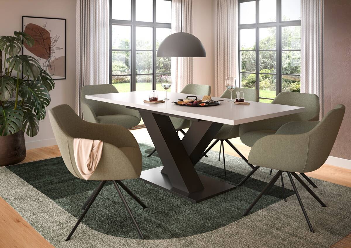 Esstisch Motion weiß B/H/T: ca. 150x76x80 cm