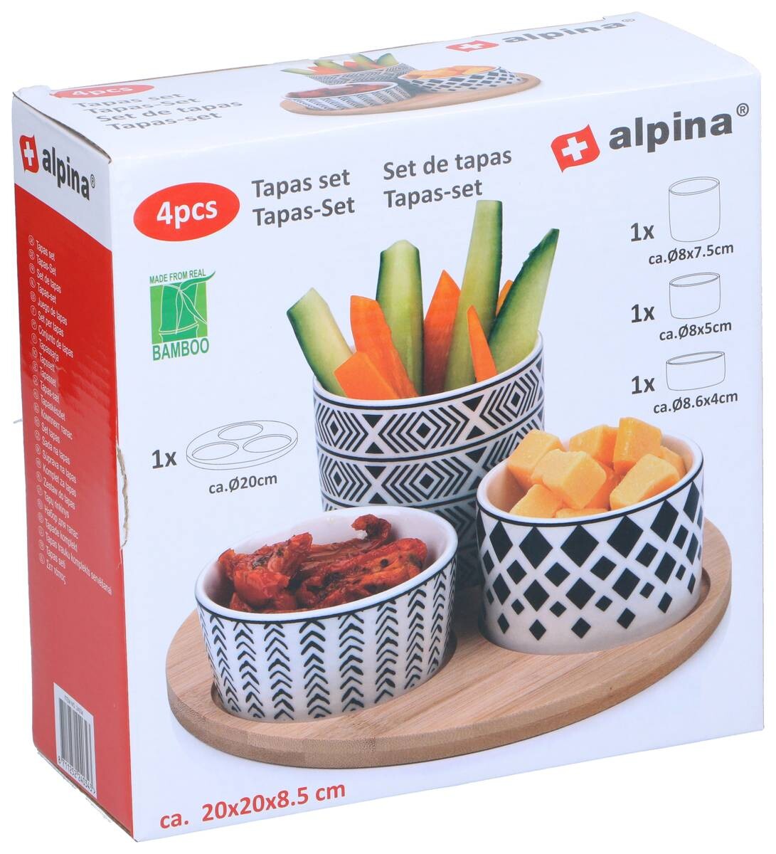 alpina Servierschalen schwarz Keramik