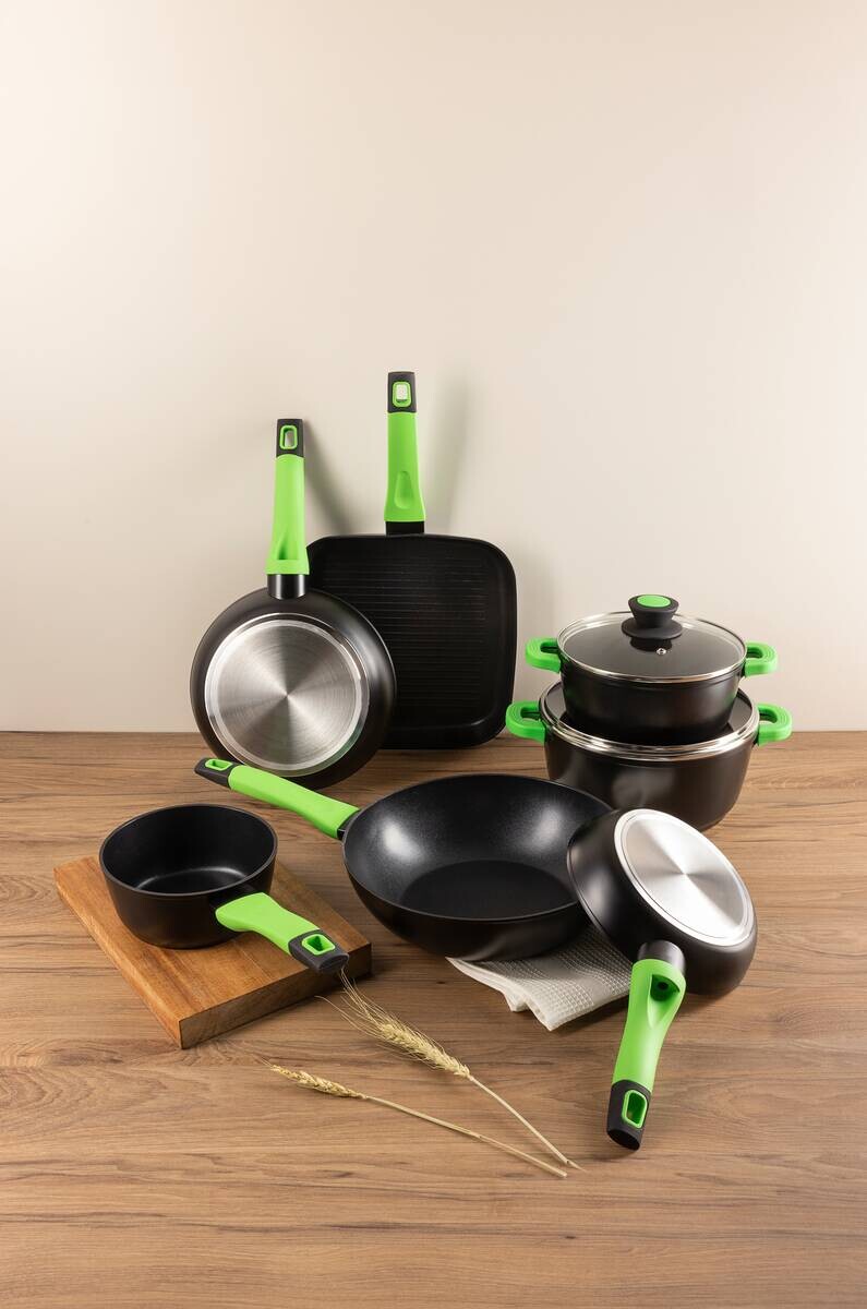 SAN IGNACIO Wokpfanne VITORIA (FULL INDUCTION) grün Aluminium