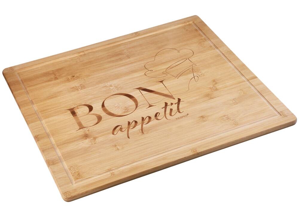 Kesper Herdabdeckplatte natur Bambus B/H/L: ca. 54x3x64 cm