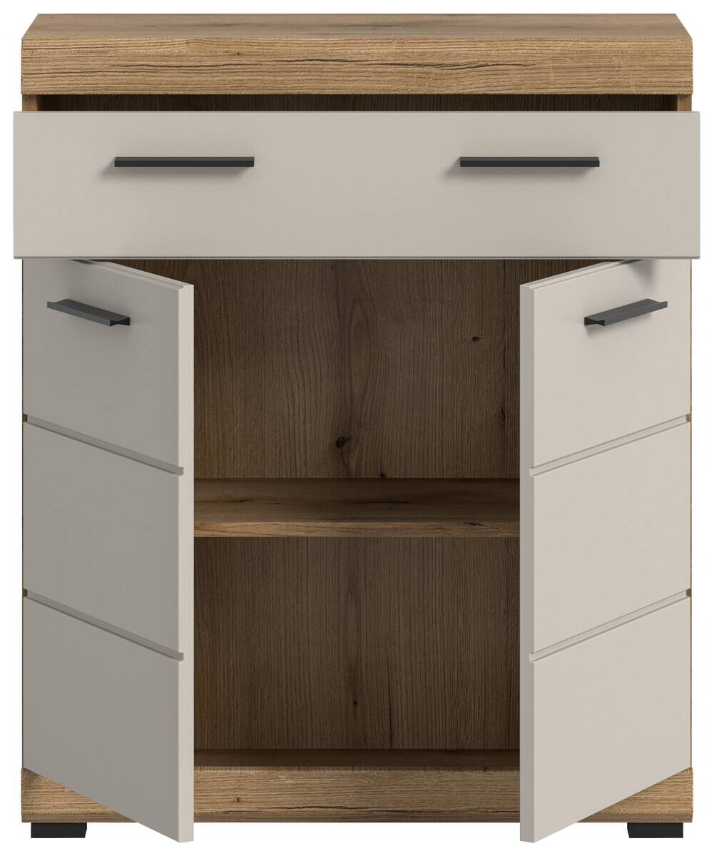 Badhochschrank Scout Evoke Oak Nachbildung Kaschmirgrau Nachbildung B/H/T: ca. 74x88x31 cm