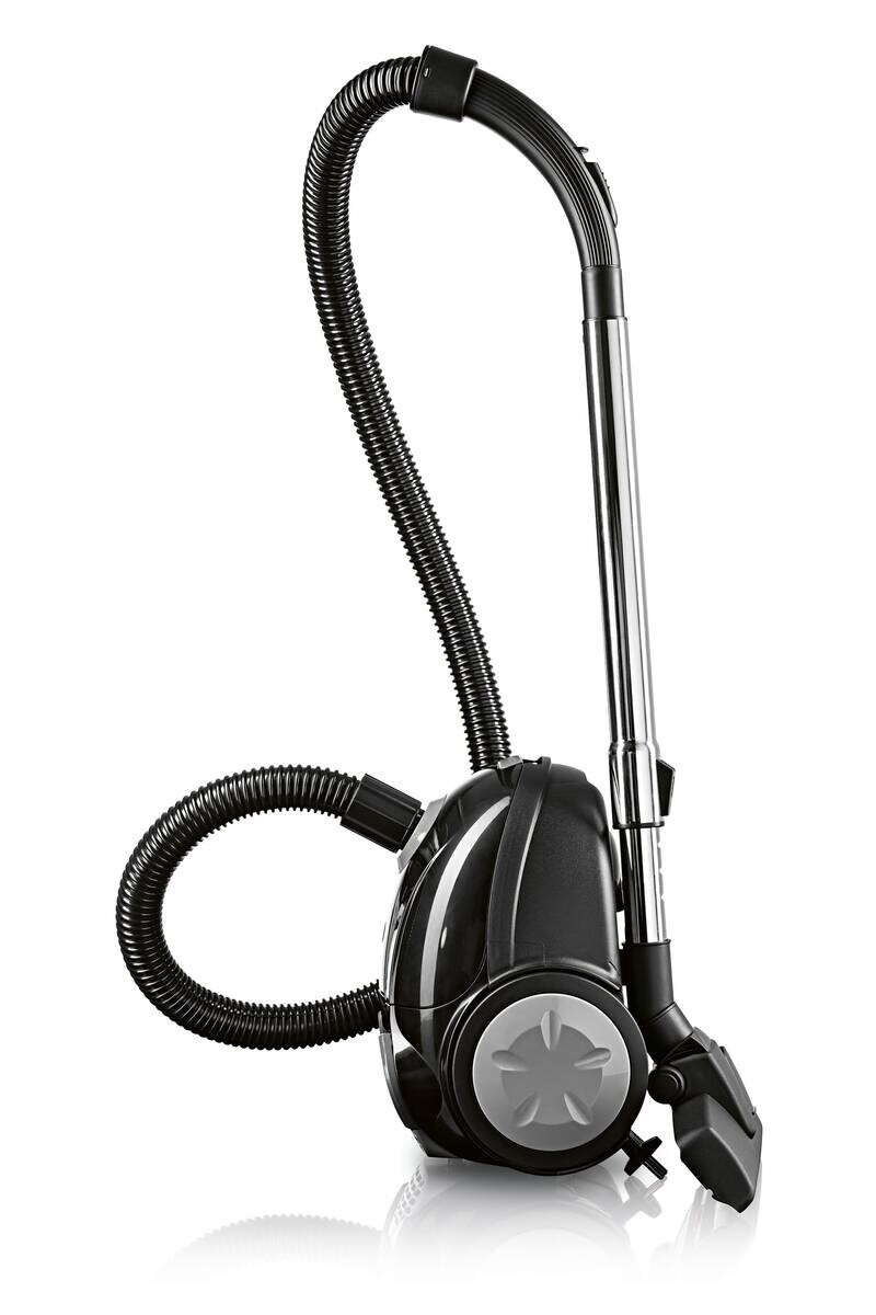 CLEANmaxx Beutelstaubsauger schwarz grau B/H/L: ca. 28x28,5x40 cm