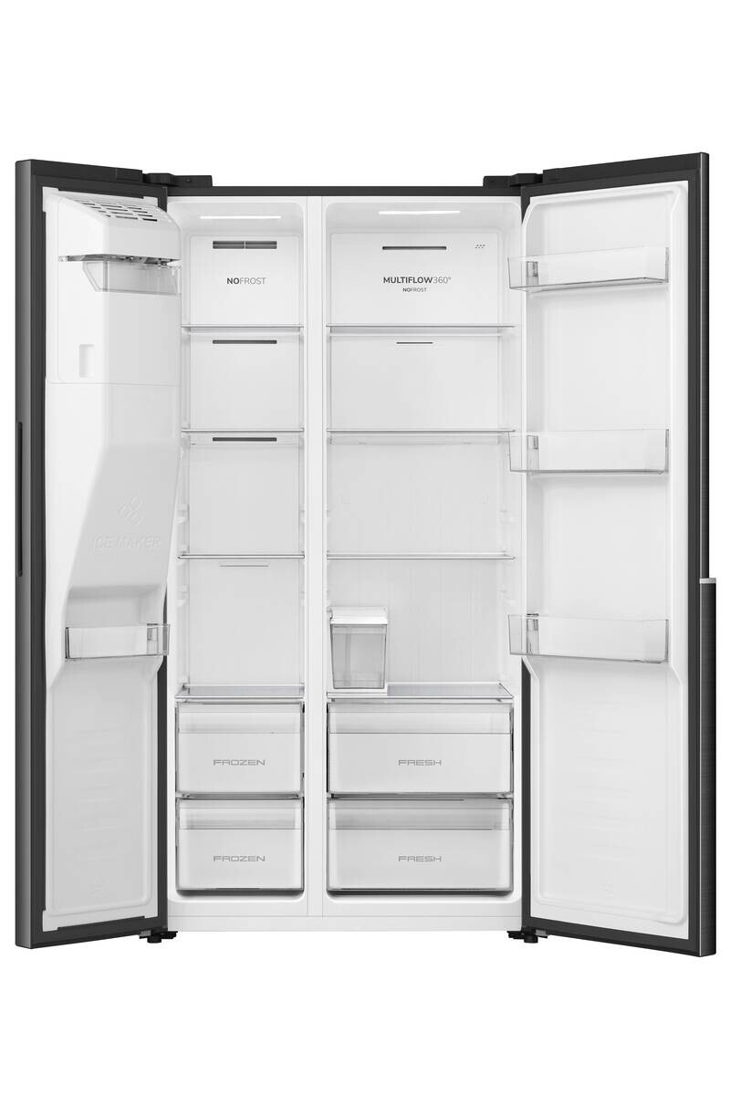 Gorenje Side-by-Side NRS9E6BX schwarz B/H/T: ca. 91,1x178,6x61,5 cm