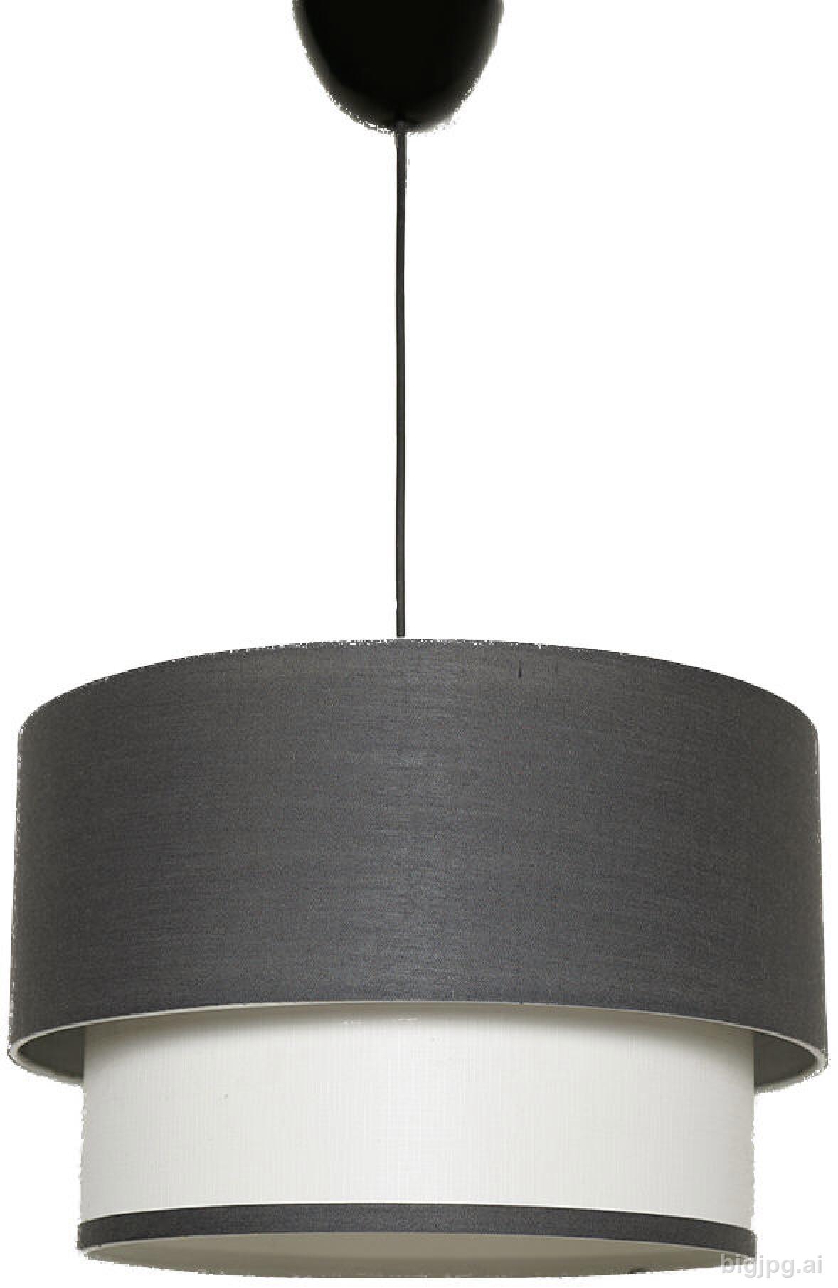 Opviq Pendelleuchte Tubol weiß anthrazit B/H/T/L/D: ca. 30x65x30x30x30 cm E27 1 Brennstellen