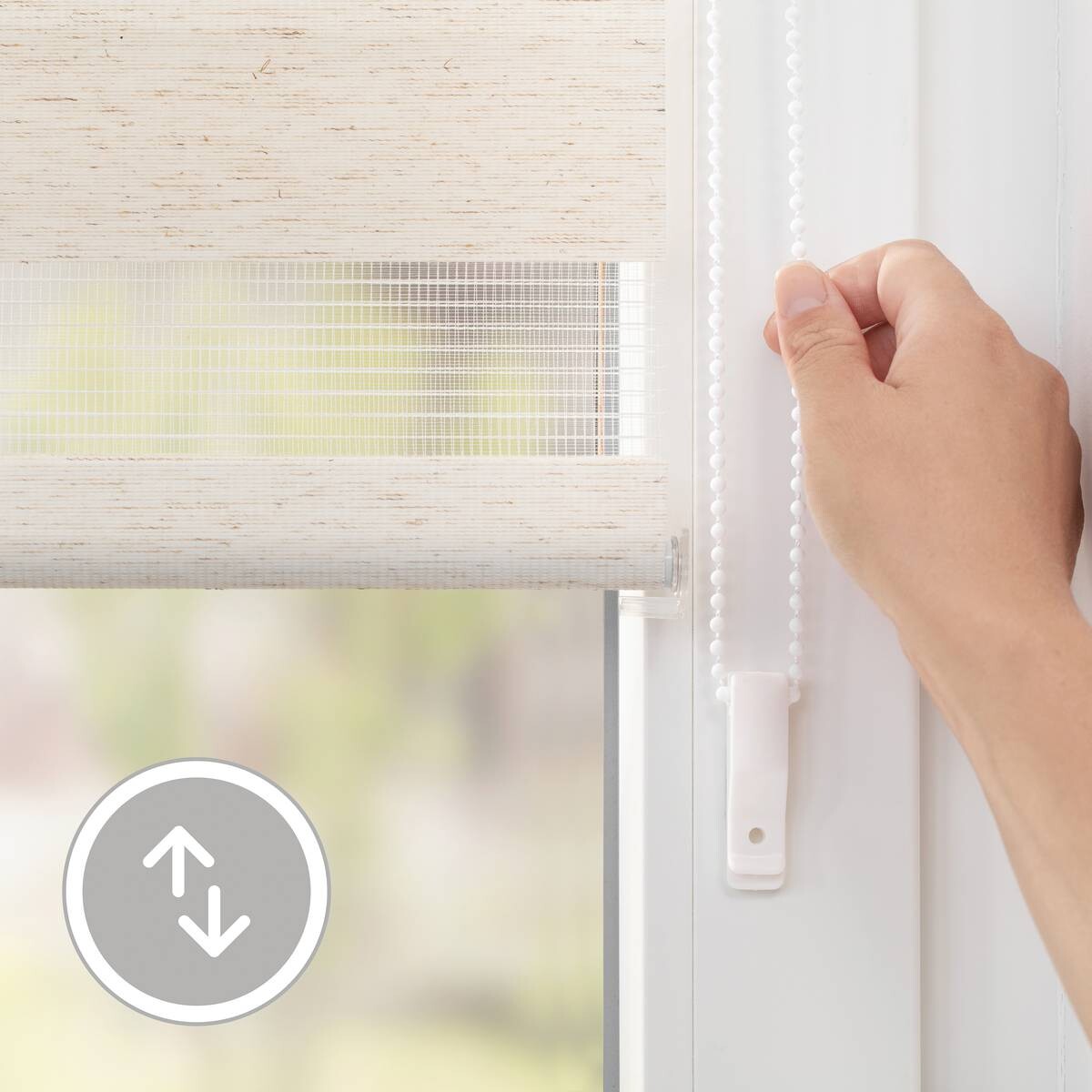 LICHTBLICK Doppelrollo Duo natur B/L: ca. 70x220 cm