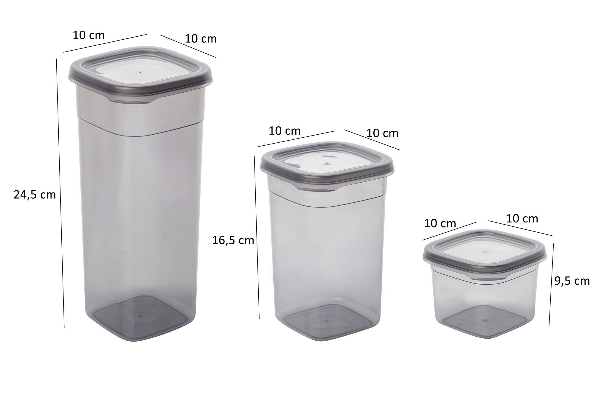 HermiaConcept Vorratsdosenset 24tlg. anthrazit