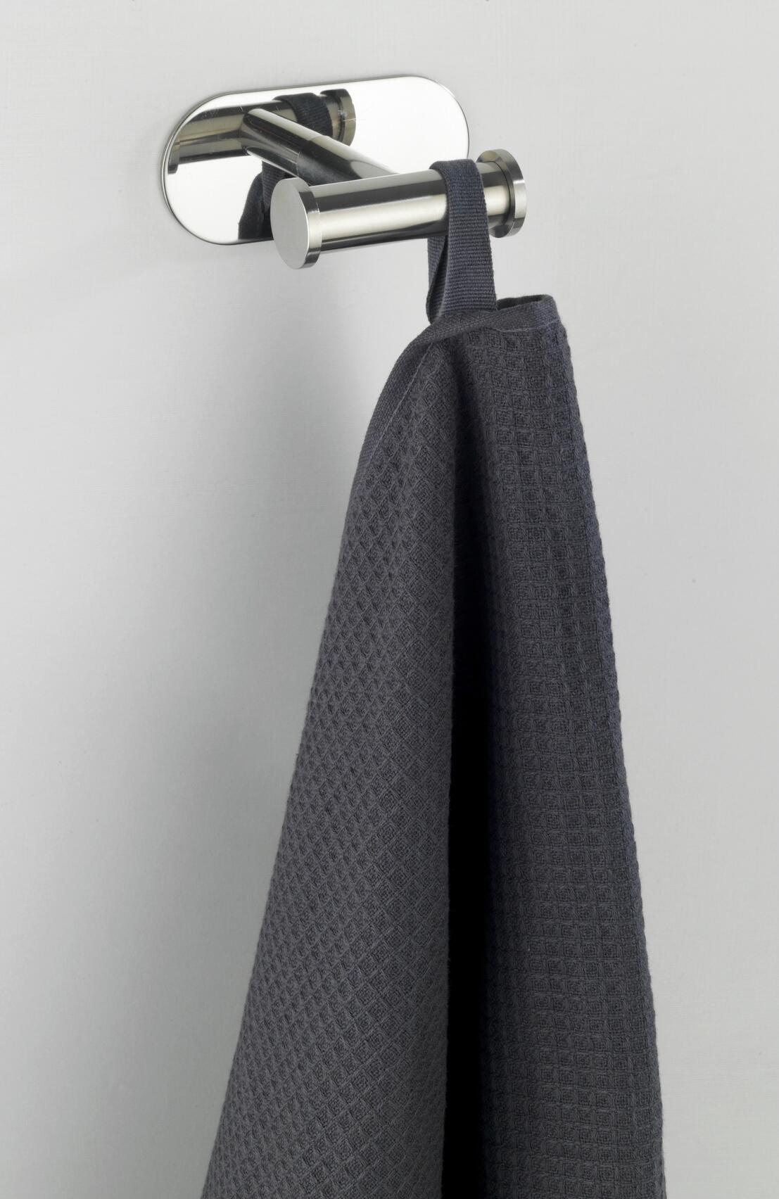 Turbo-Loc Handtuchhaken silber Metall B/H/T: ca. 10x4,5x6,5 cm