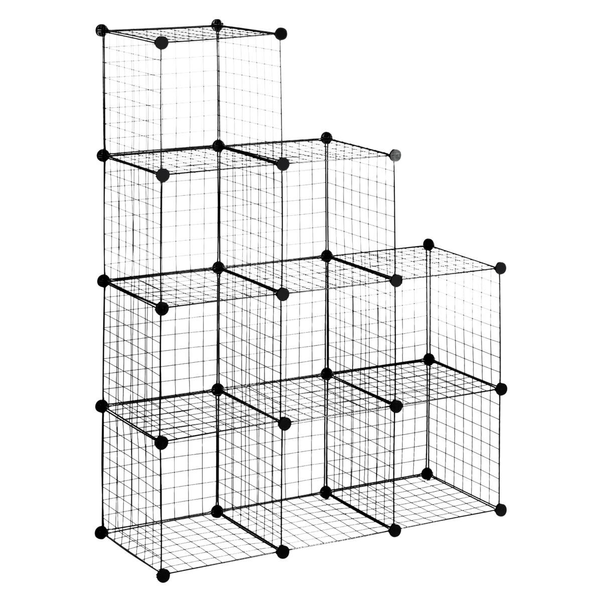 HOMCOM Regal schwarz Kunststoff B/H/L: ca. 35x35x35 cm HOMCOM Regal schwarz Kunststoff B/H/L: ca. 35x35x35 cm