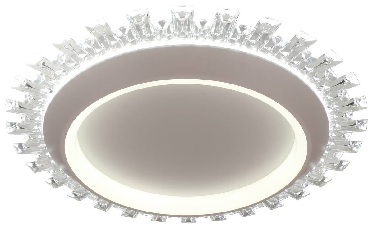 Deckenleuchte Andrucha weiß Metall Acryl D: ca. 42 cm