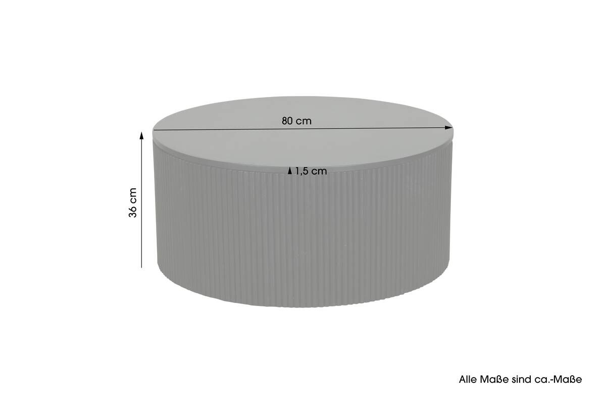byLIVING Couchtisch OWEN schwarz Mango H/D: ca. 36x80 cm