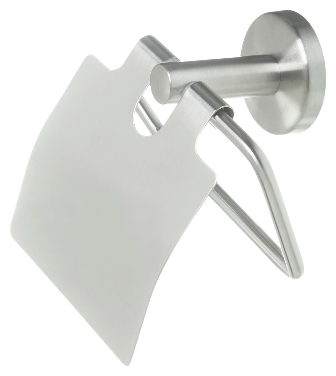 POCOline Toilettenpapierhalter Milano Edelstahloptik Edelstahl B/H/L: ca. 14x7x18 cm