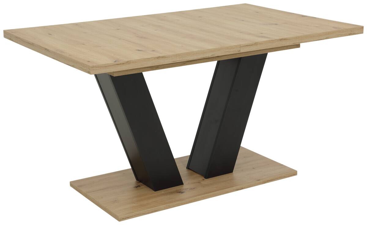 Esstisch Hamm schwarz Artisan Oak Nachbildung schwarz B/T: ca. 140x90 cm