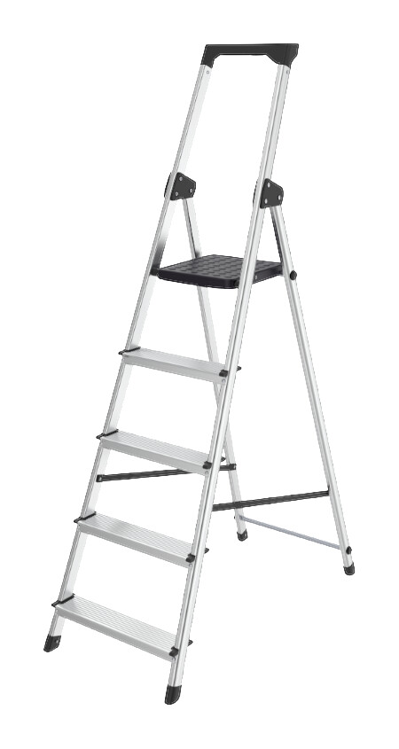 Haushaltsleiter Aluminium B/H/L: ca. 44,3x159,5x97,8 cm