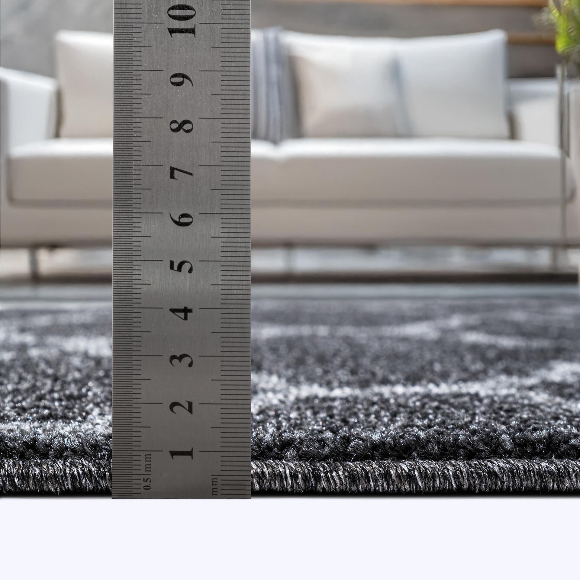 Sanat Teppich schwarz B/L: ca. 200x200 cm