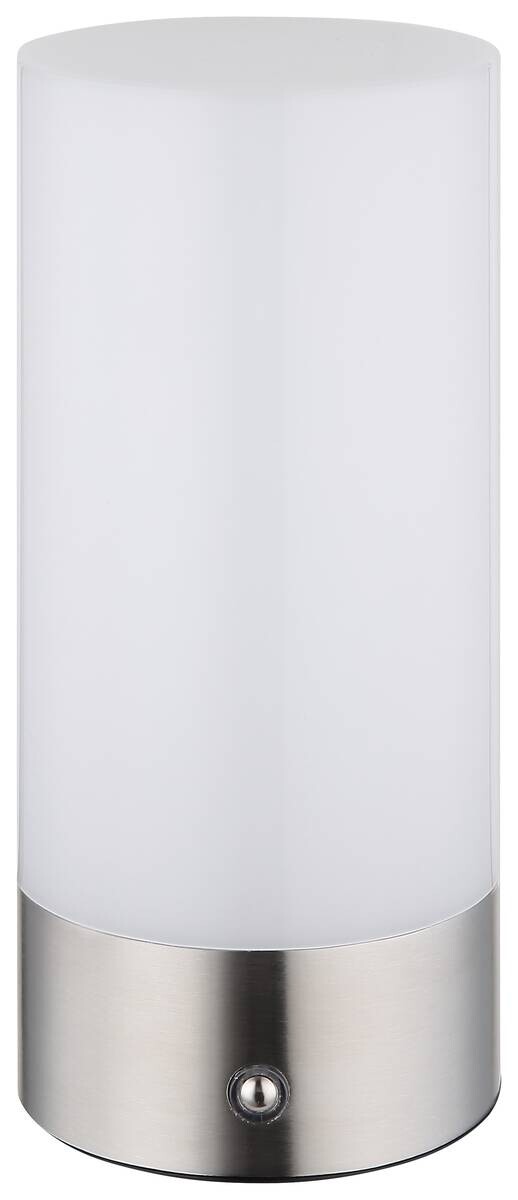 GLOBO LED-Ticshleuchte Lex nickel matt Metall H/D: ca. 19x8,8 cm