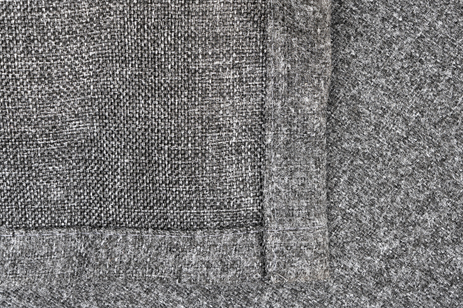 Ösenvorhang 2er Pack Chalet anthrazit B/L: ca. 135x300 cm