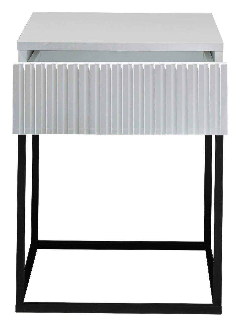 Nachtkonsole Marle weiß B/H/T: ca. 40x52x39 cm