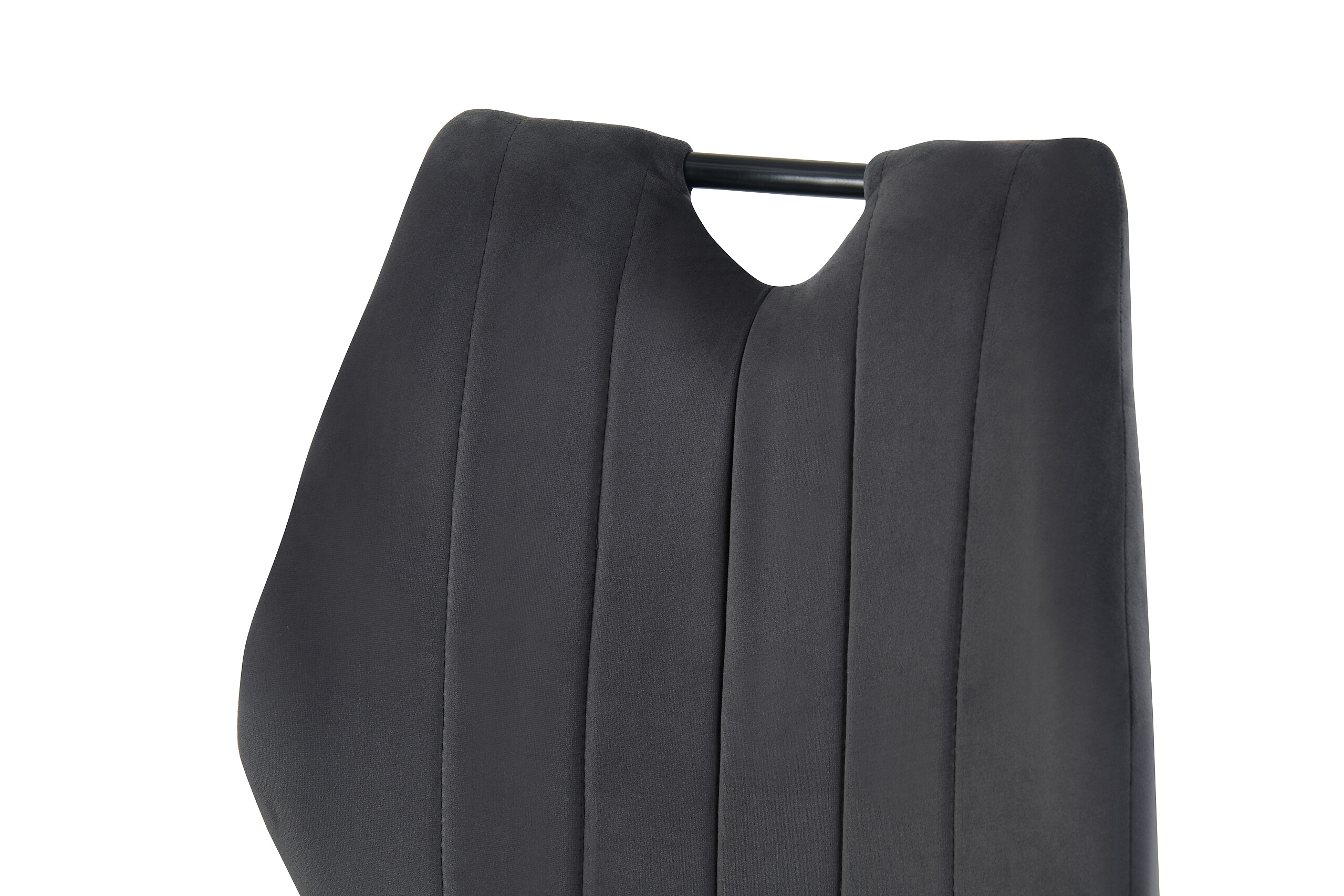 Stuhl CHRISTIN, 2er Set anthrazit Samt B/H/T: ca. 52x75x58 cm