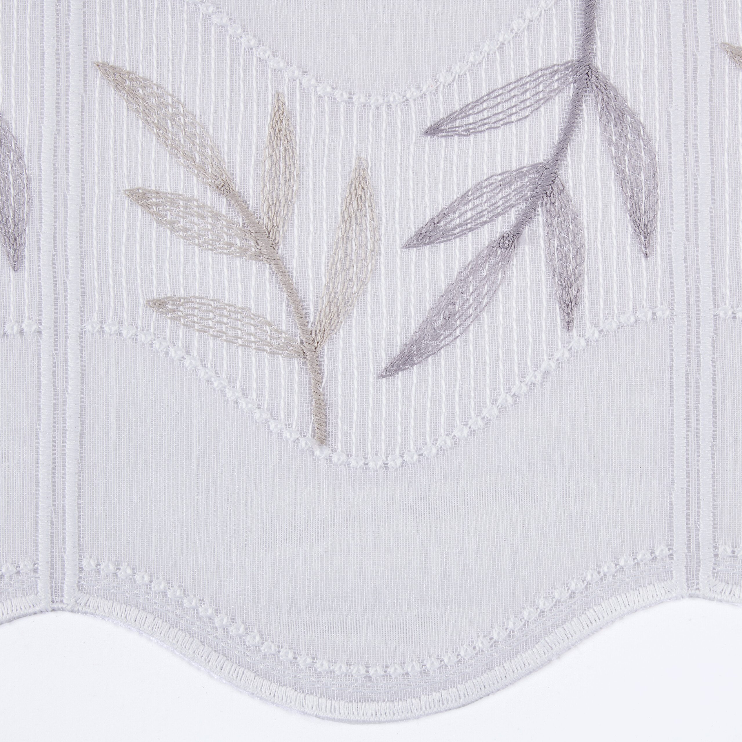 Scheibengardinen-Meterware Isabel weiß H: ca. 60 cm