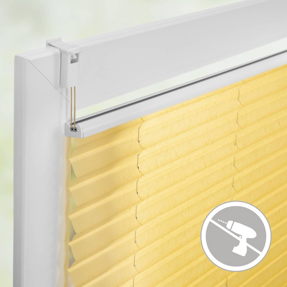 LICHTBLICK Spannplissee gelb B/L: ca. 55x130 cm