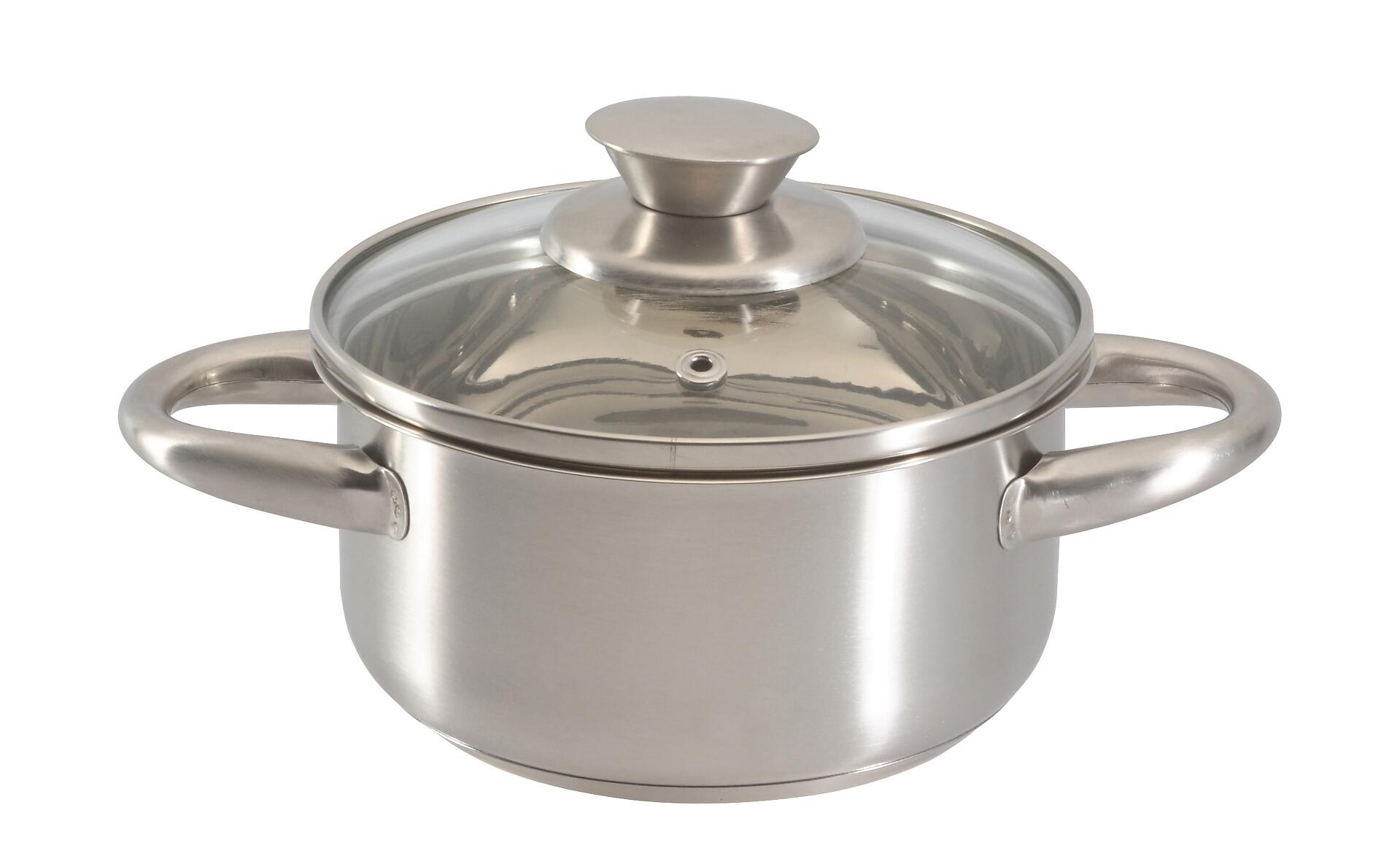 POCOline Kochtopf silber Edelstahl D: ca. 14 cm