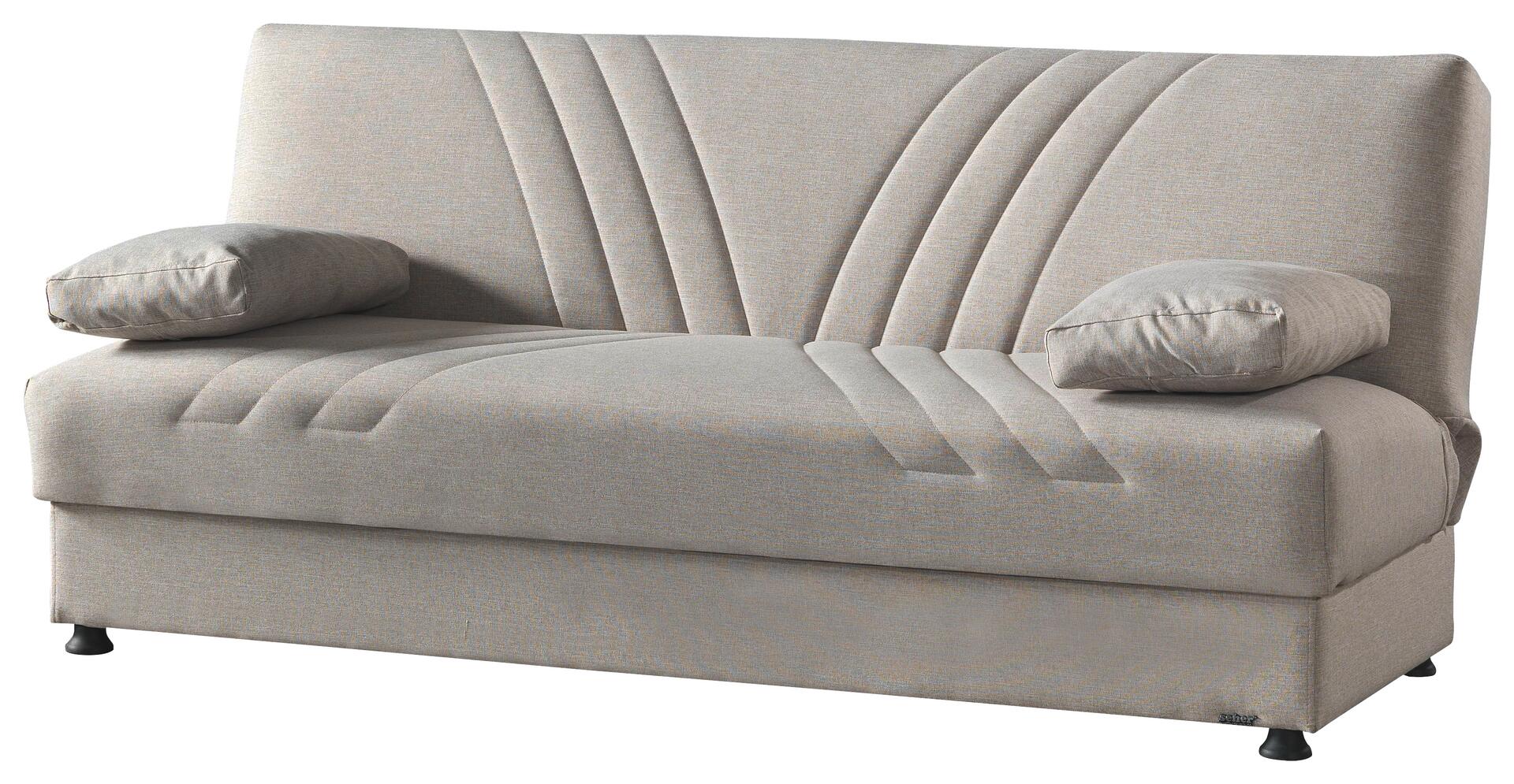 Schlafsofa Kemer beige Microfaser B/H/T: ca. 196x89x84 cm
