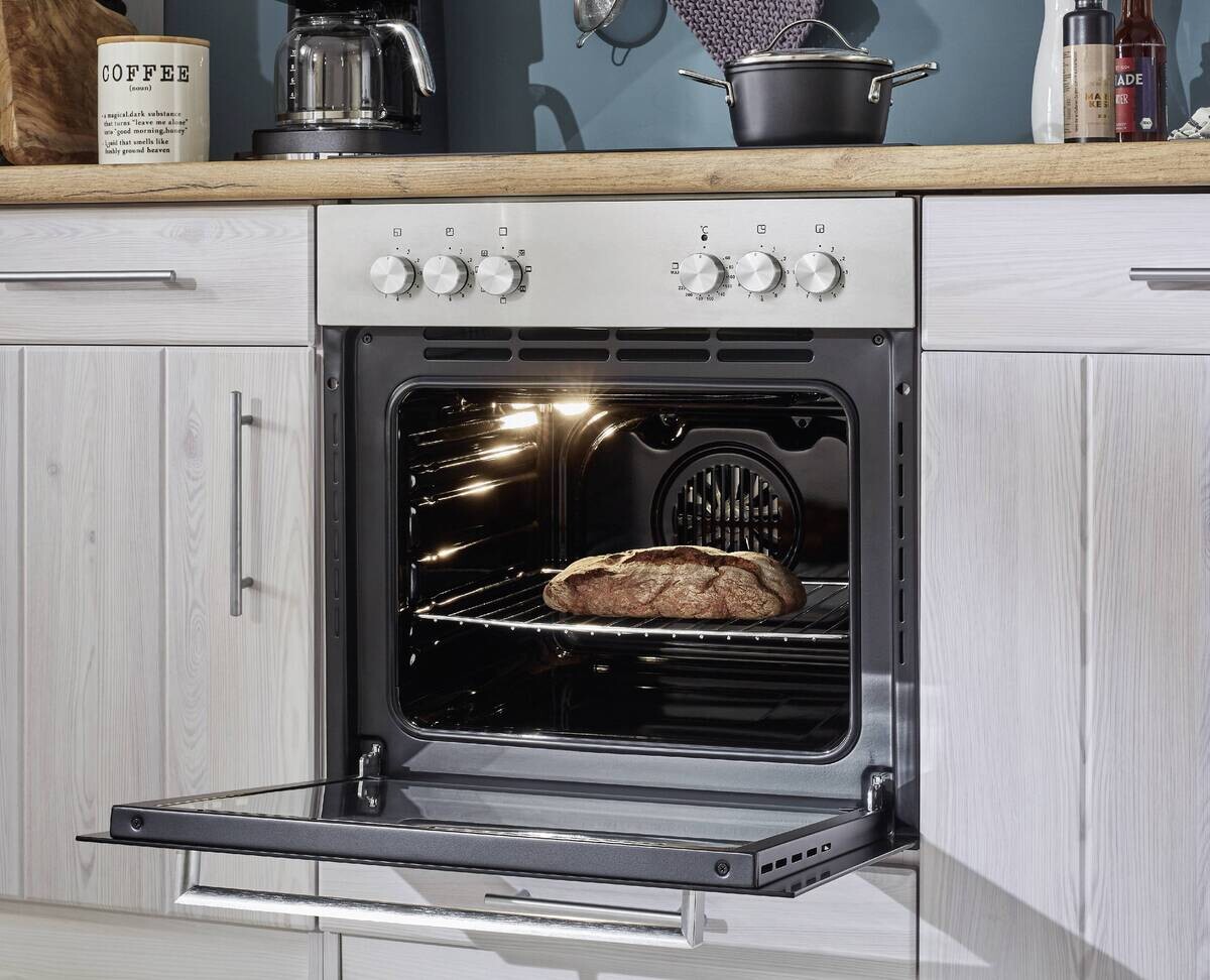 Respekta Winkelküche BERPL220LHWC weiß Lärche Nachbildung B/H/T: ca. 220x211x172 cm