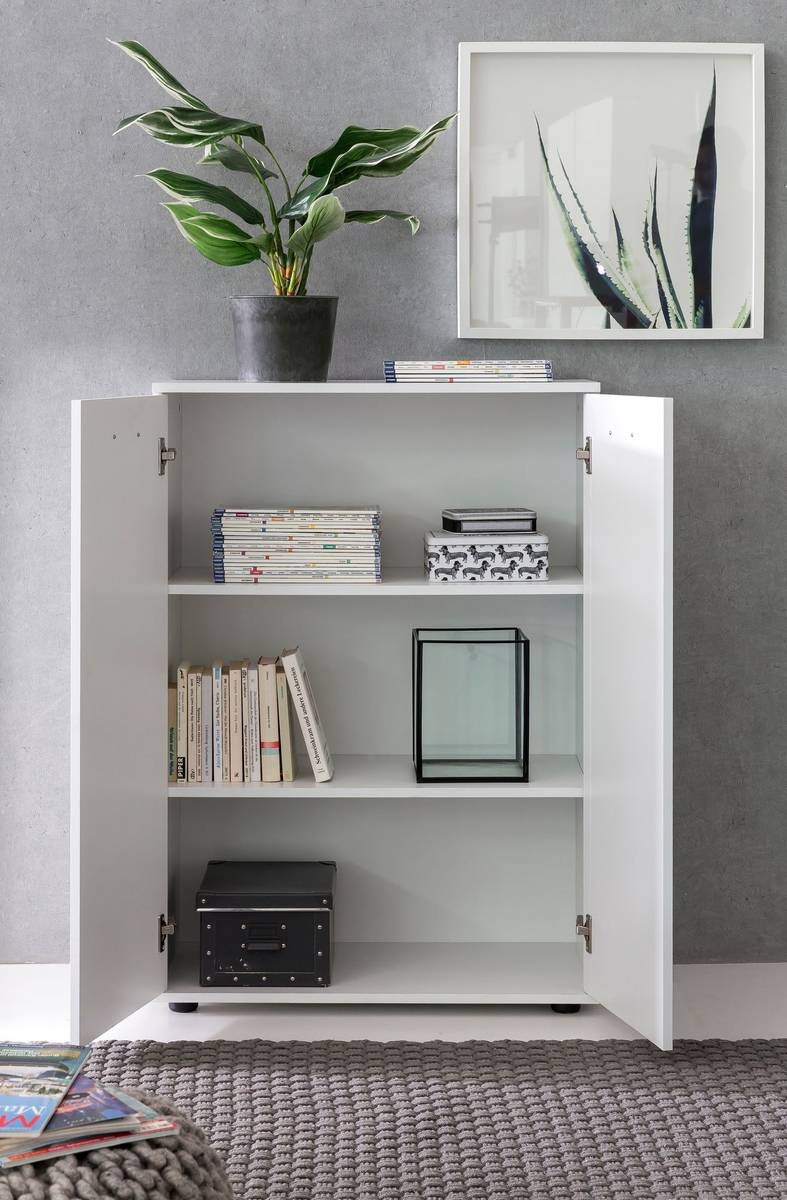 Kommode weiß B/H/T: ca. 71x104x35 cm