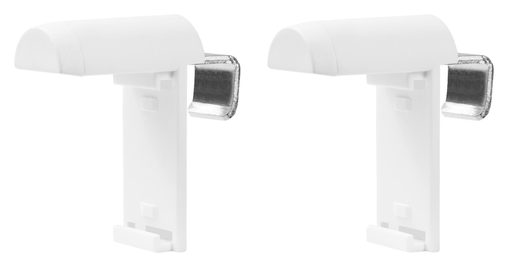 LICHTBLICK Klemmträger für Thermo-Rollo weiß 2 Packstücke