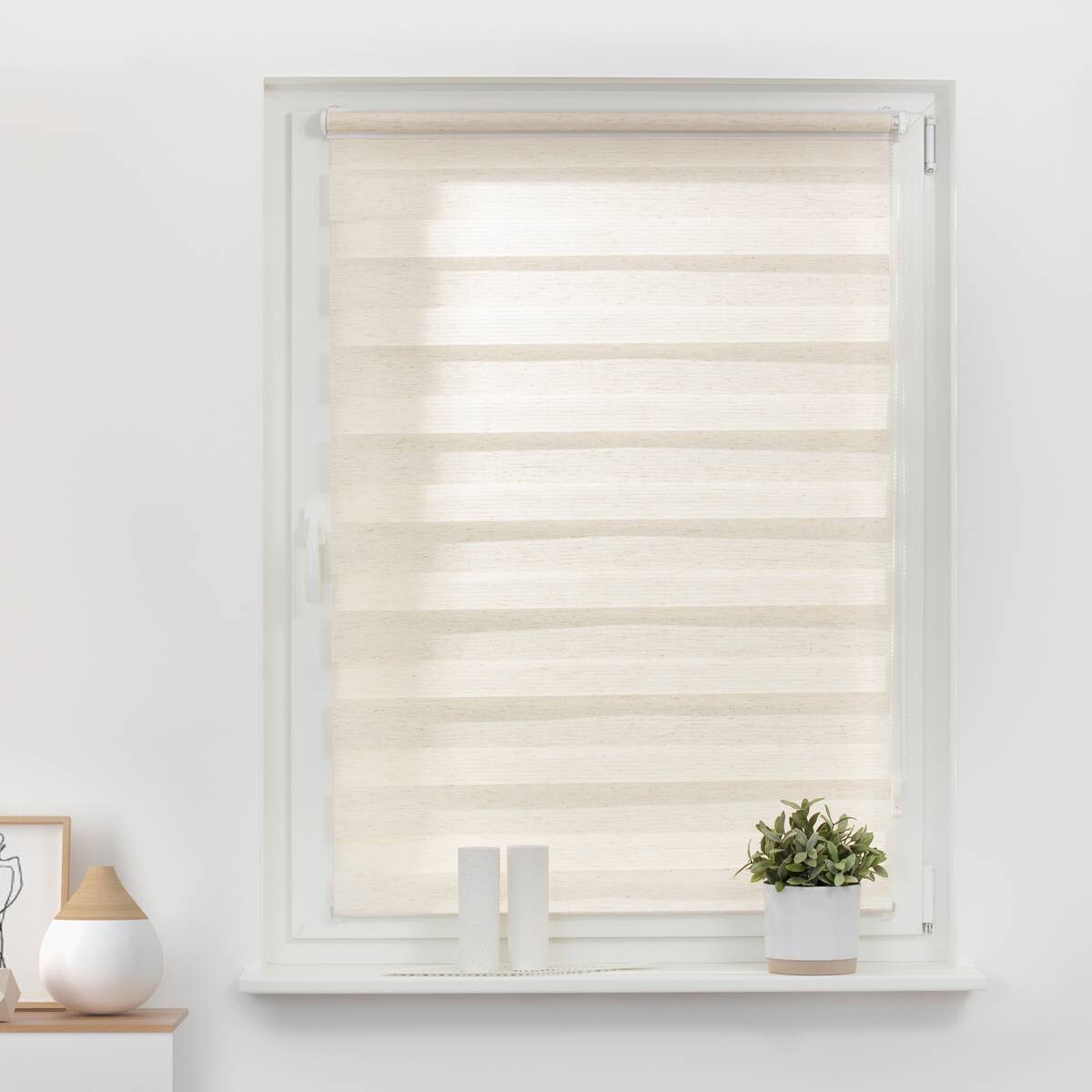 LICHTBLICK Doppelrollo Duo natur B/L: ca. 60x220 cm