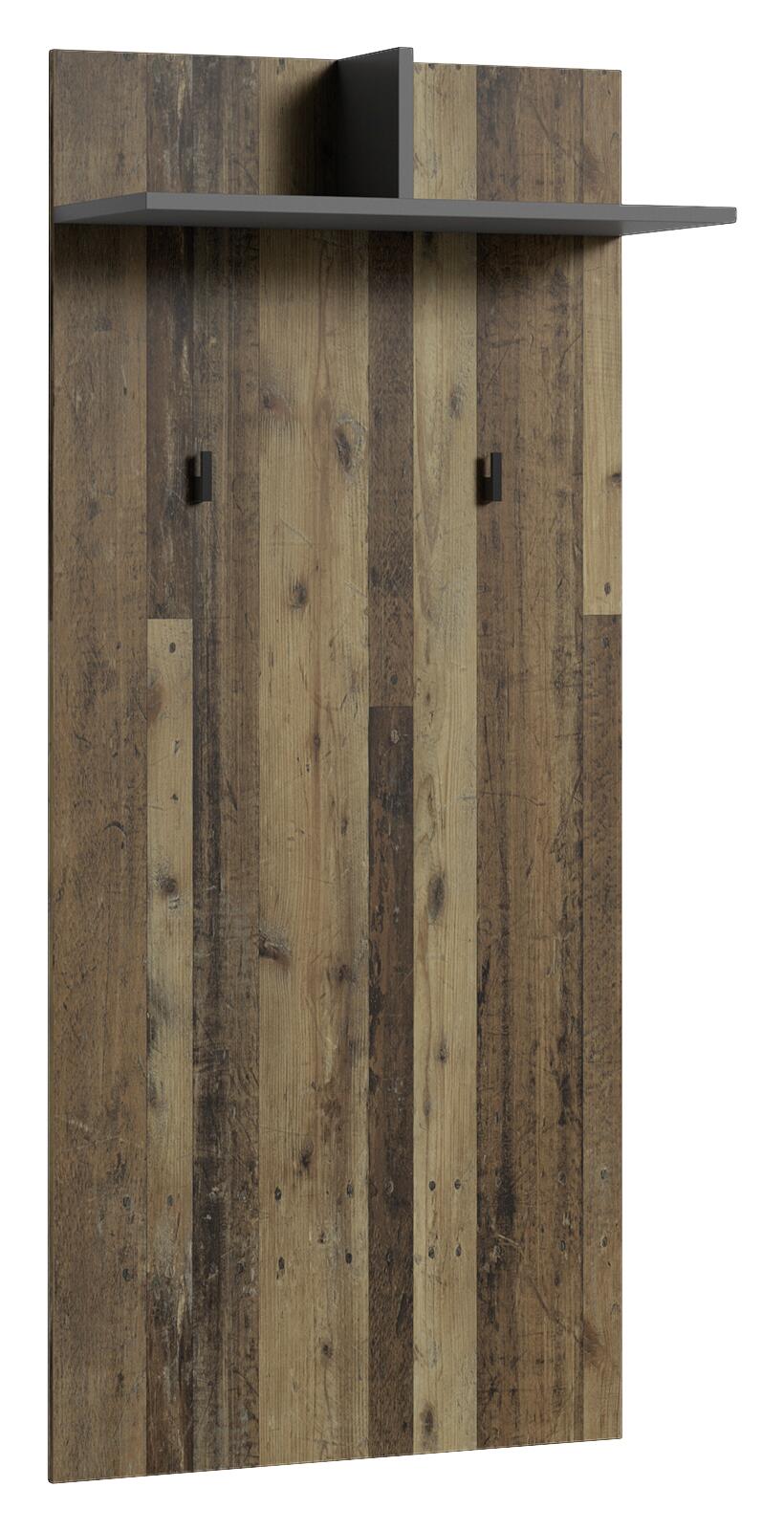 Wandpaneel BEN Eiche Old Wood Nachbildung anthrazit B/H/T: ca. 60x136x27 cm