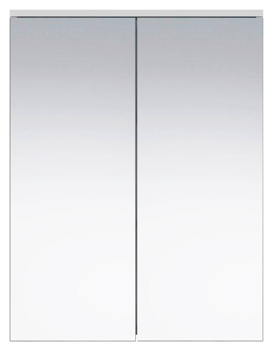 Spiegelschrank Wons weiß Hochglanz weiß matt B/H/T: ca. 60x78x18 cm Spiegelschrank Wons weiß Hochglanz weiß matt B/H/T: ca. 60x78x18 cm