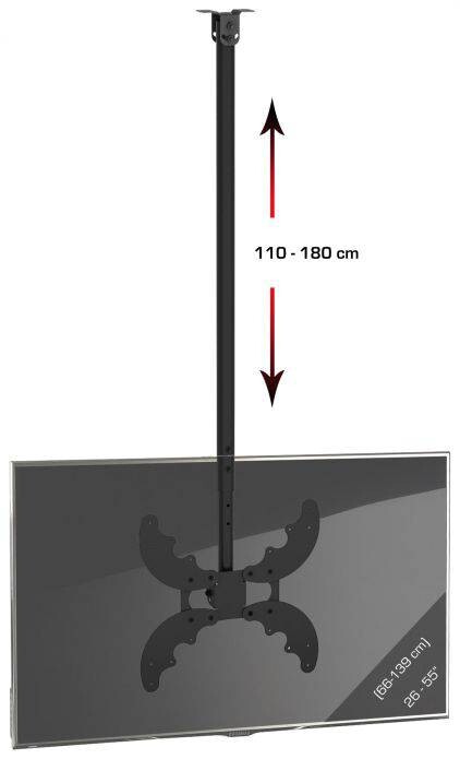 VCM Deckenhalterung Deckenhalterung schwarz