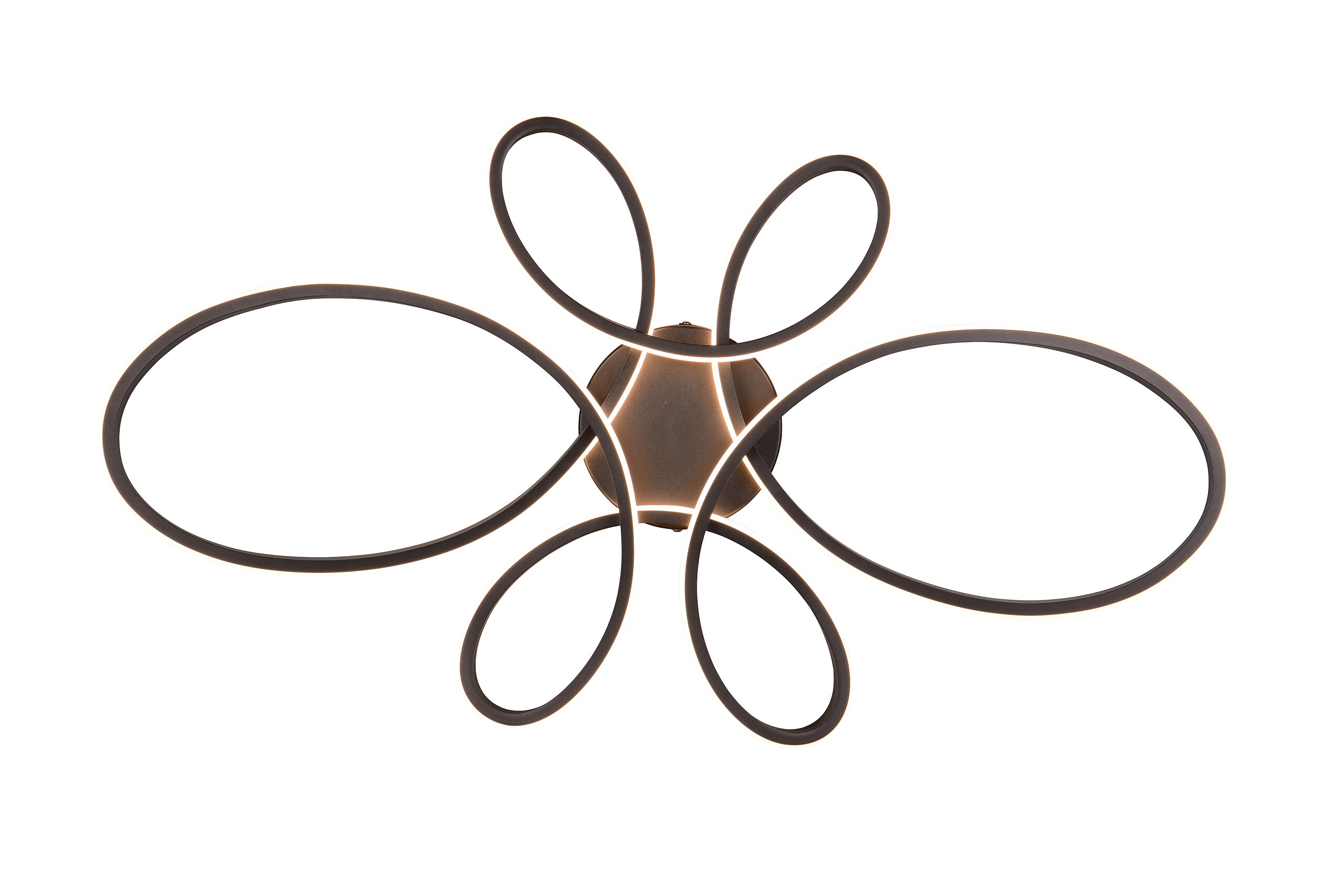 Trio LED-Deckenleuchte Fly mattschwarz Metall B/H/L: ca. 7,5x45,5x83 cm