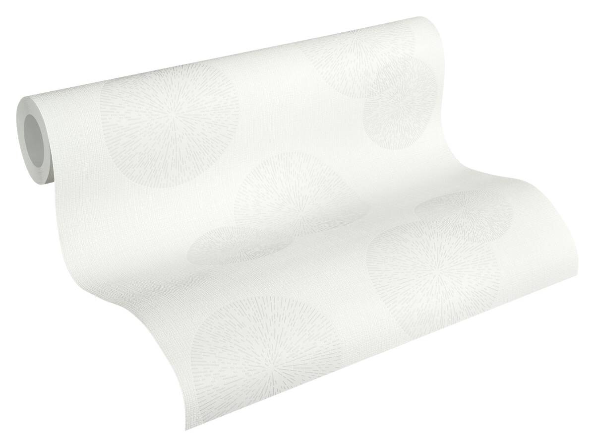 A.S.Creation Vliestapete Black & White Kreise grau B/L: ca. 53x1005 cm