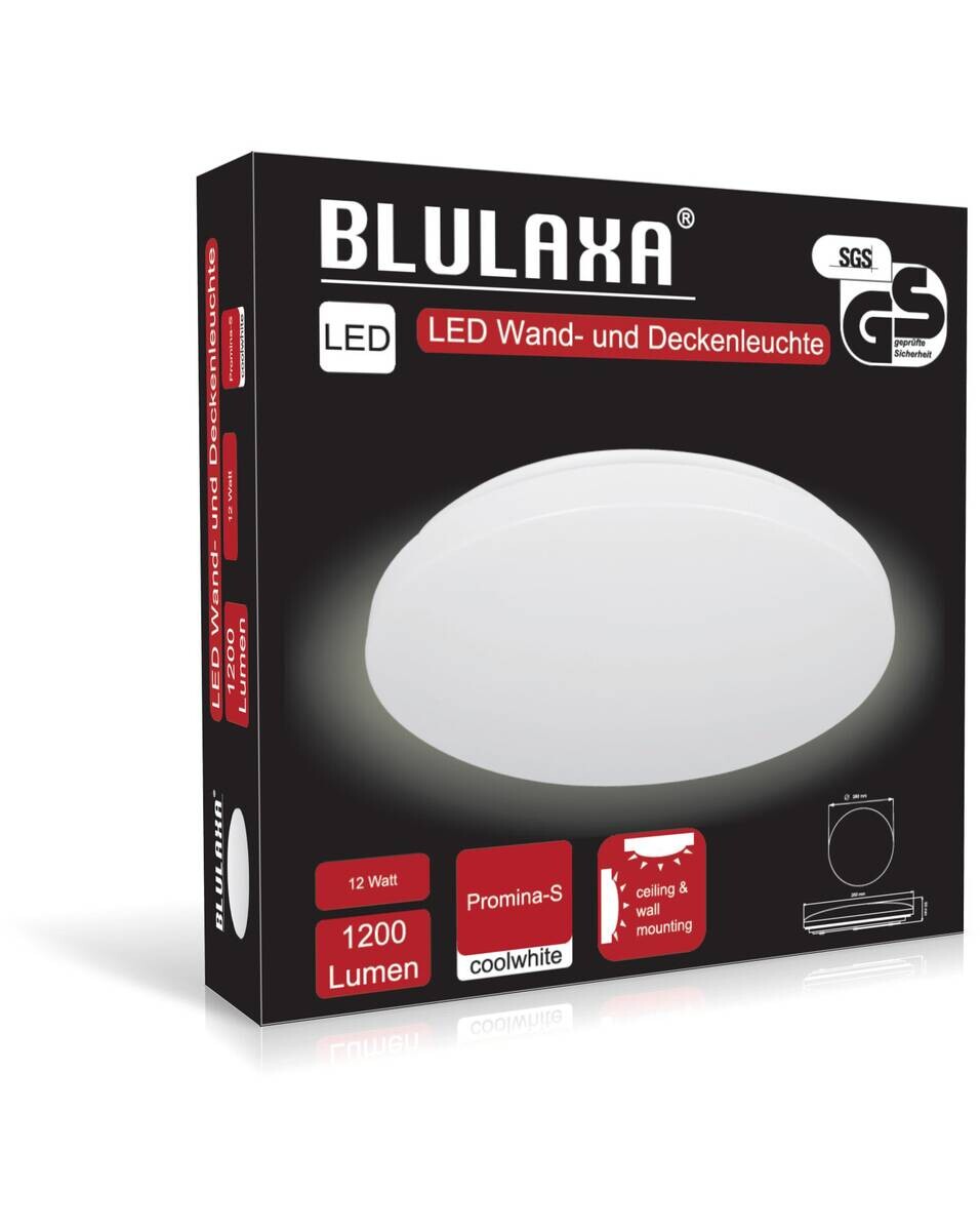 Blulaxa Deckenleuchte Promina weiß Kunststoff H/D: ca. 5,5x28 cm
