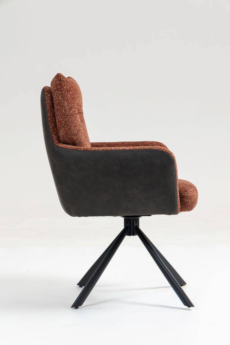 Drehstuhl Lecce rost Microfaser