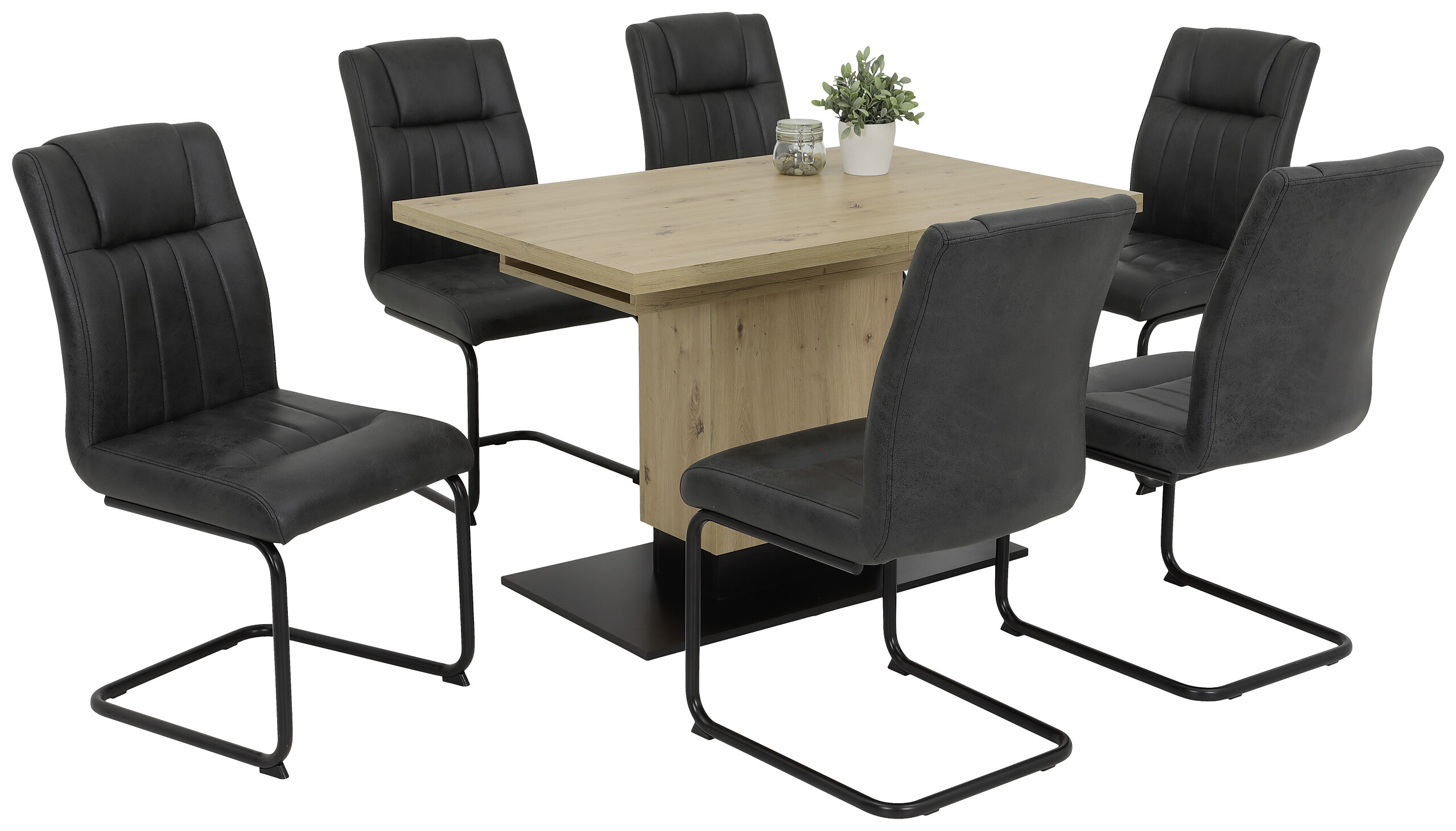 Esstisch LORENA Eiche Artisan Nachbildung braun B/H/T: ca. 120x76x80 cm