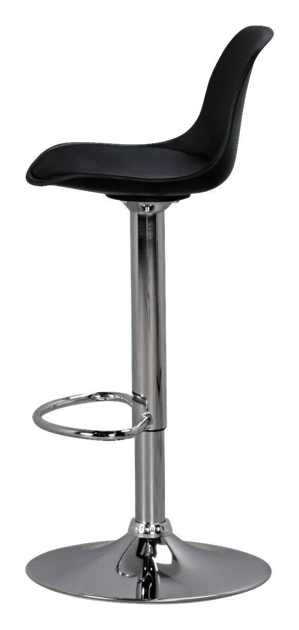 Barhocker schwarz Chrom Kunstleder Metall B/H/T: ca. 40x104x40 cm
