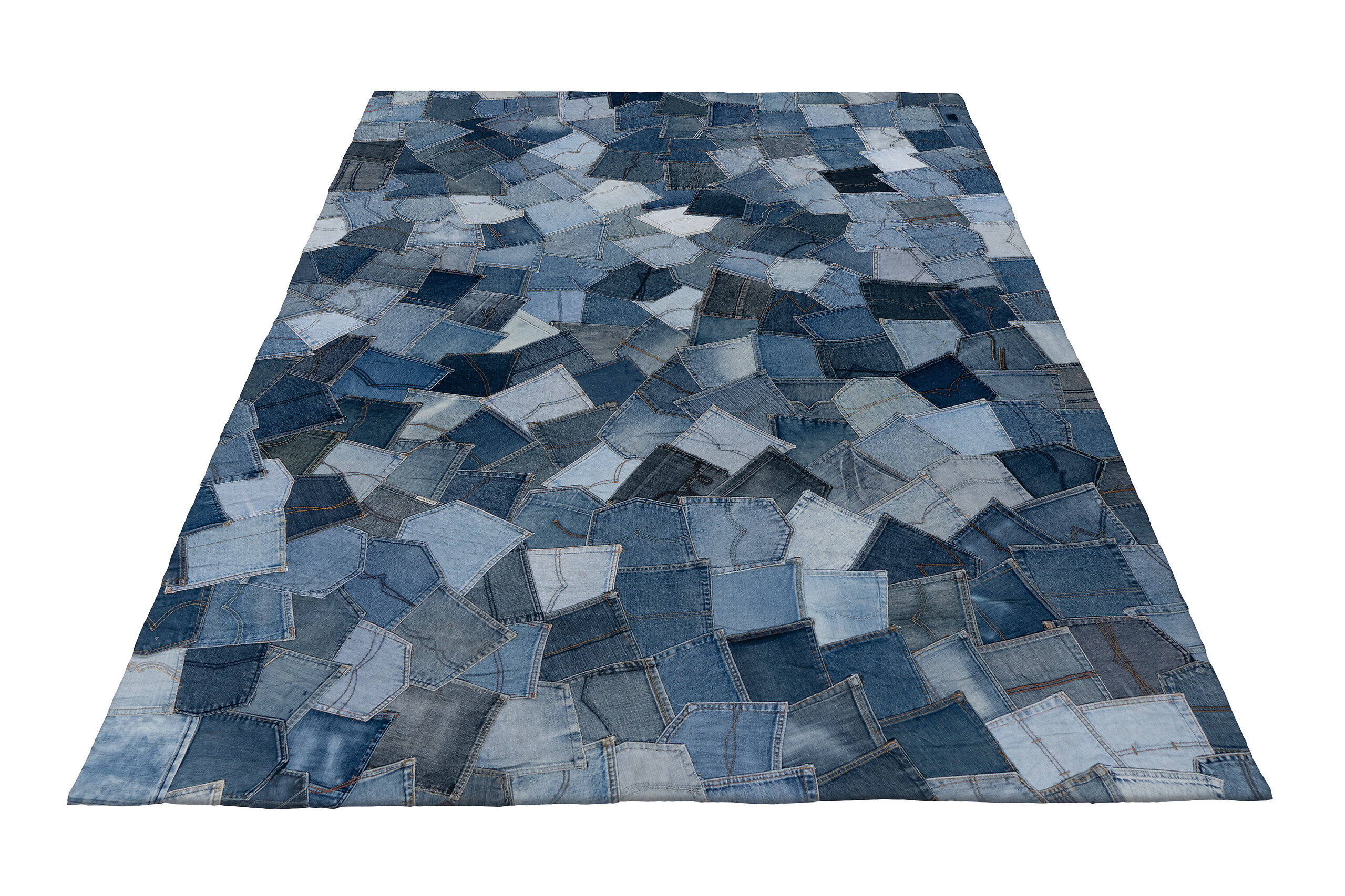 Obsession Teppich My Denim Pocket blau B/L: ca. 80x150 cm